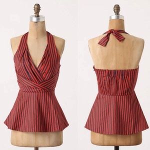 Anthro Odille Melosa Striped Boat Halter Tank